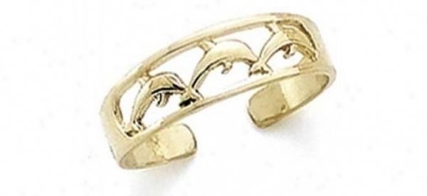 Dolphin Toe Ring