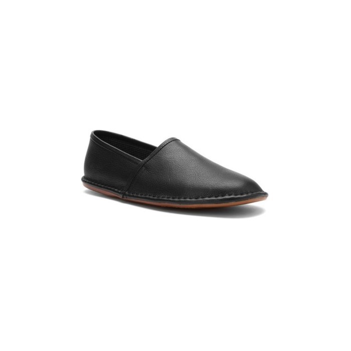 L.B. Evans Men's Lars Slipper, Black Leather