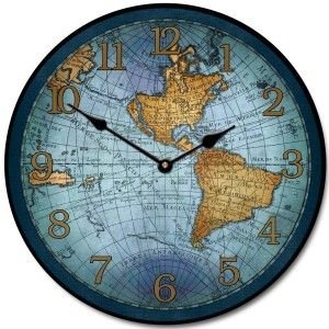 17th Century Map Clock