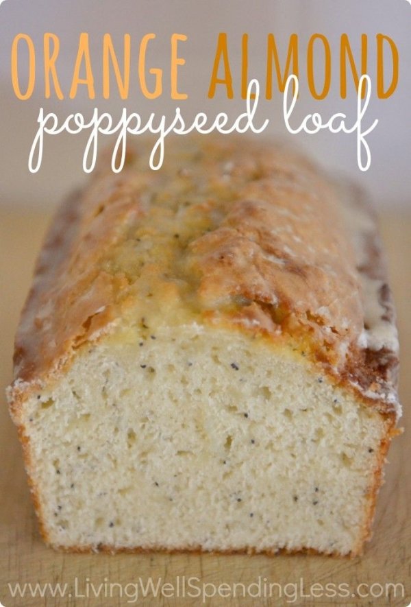 Orange Almond Poppyseed Loaf