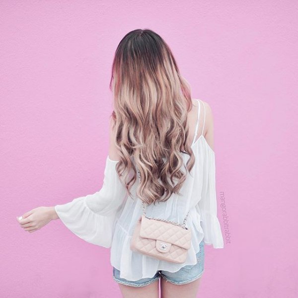 hair, pink, hairstyle, person, human positions,