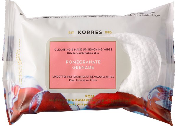 Korres Pomegranate Cleansing & Make up Removing Wipes