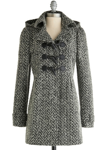 Salt and Pepper Panache Coat