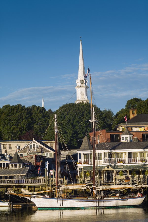 waterway, sky, water, spire, steeple,