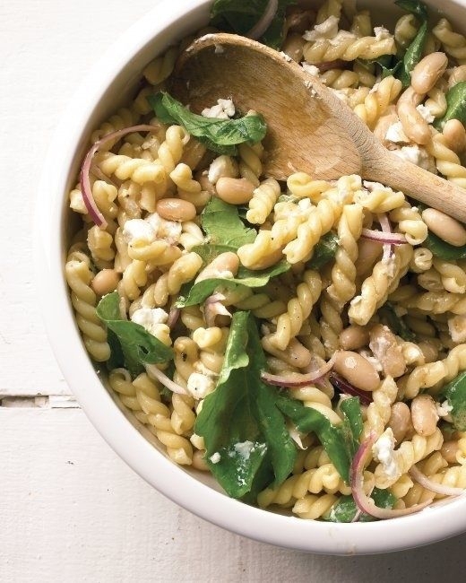 Pasta Salad with Goat Cheese & Arugula