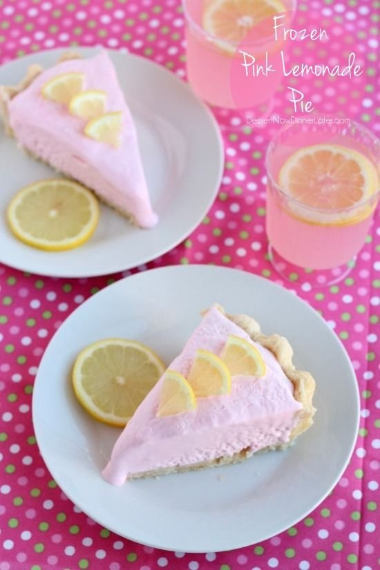 Frozen Pink Lemonade Pie