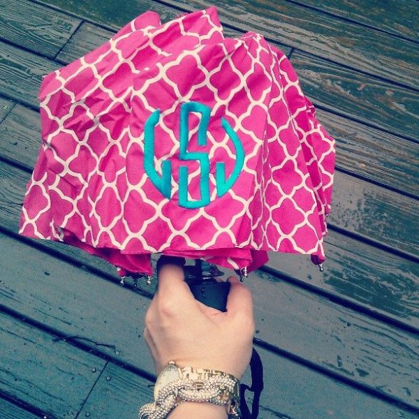 Bright Monogram Umbrella