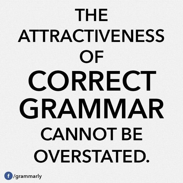 Correct Grammar is Hot