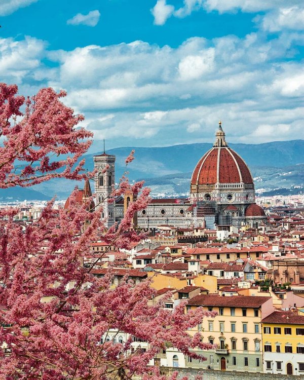 Landmark, Sky, Pink, Daytime, Spring,