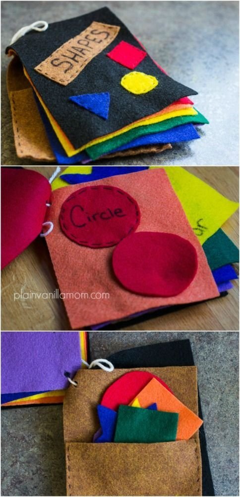 DIY Felt Book of Shapes