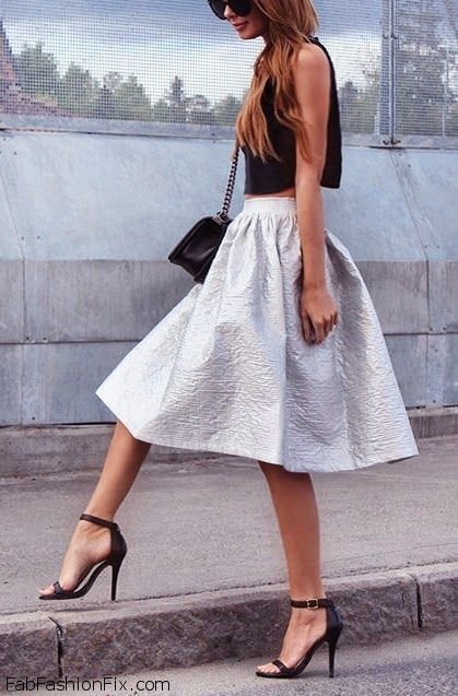 Midi Skirt and Crop Top