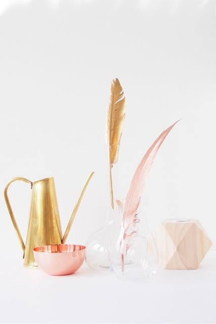 Metallic Feather Pens