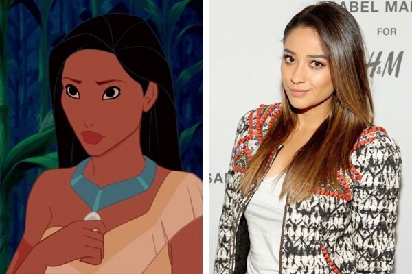 Shay Mitchell as Pocahontas