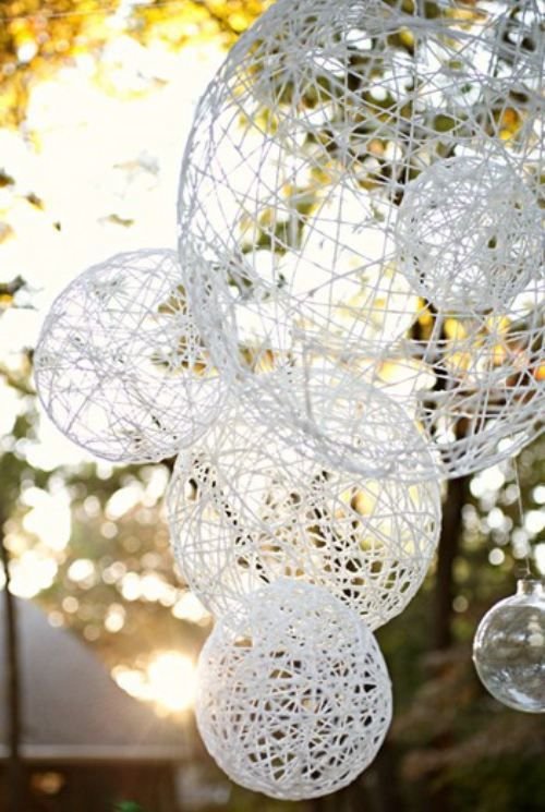 DIY Yarn Lanterns