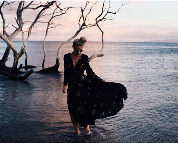 woman, spring, dress, photo shoot, sea,