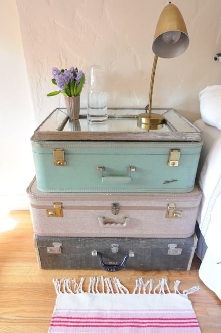 Suitcase Nightstand