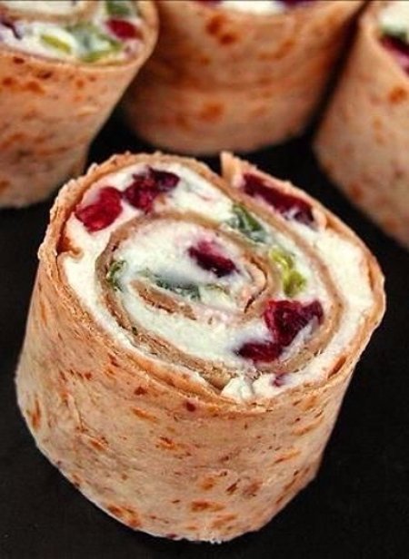 Cranberry Feta Pinwheels