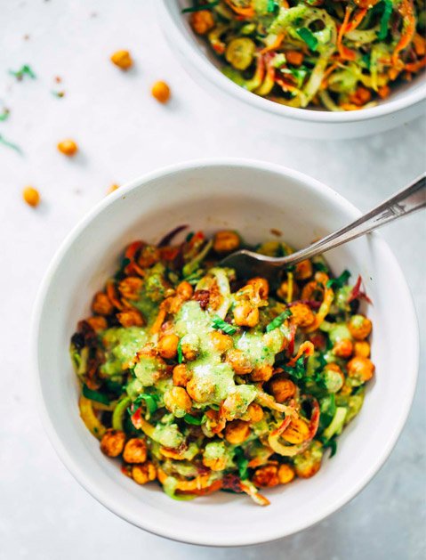 RAINBOW POWER SALAD with ROASTED CHICKPEAS