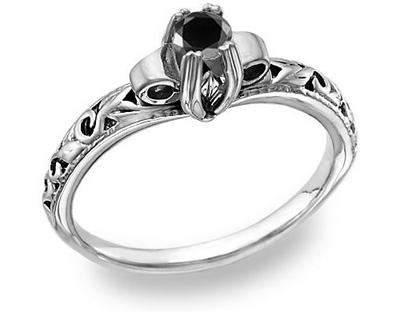 Art Deco Black Diamond Ring