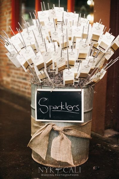 Sparklers Are a Fun and Festive Touch to Any Wedding