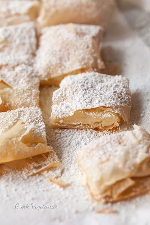 Bougatsa Me Krema – Custard Filled Pastry