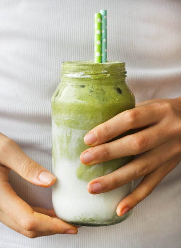 Iced Coconut Matcha Latte