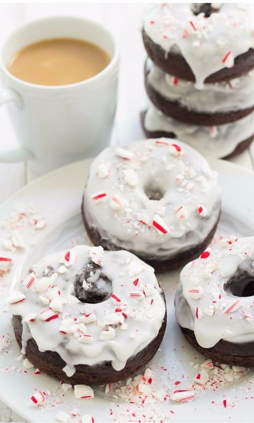 Peppermint Mocha Donuts