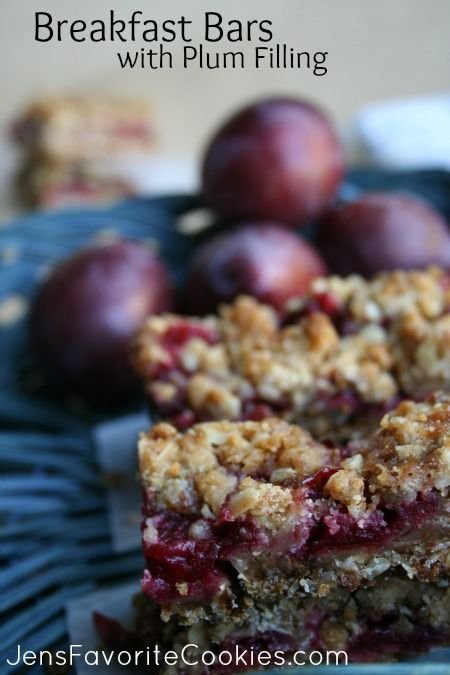 Plum Filled Breakfast Bars