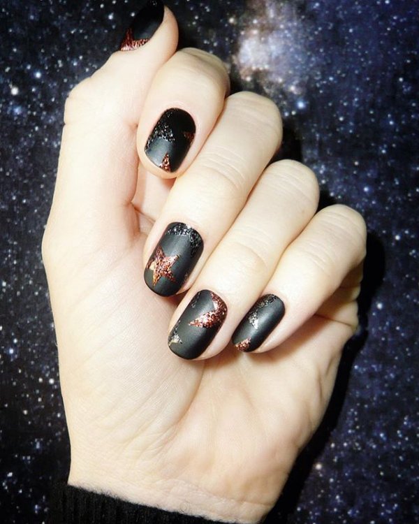 nail, black, manicure, nail care, finger,