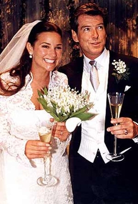 Pierce Brosnan and Keely Shaye Smith