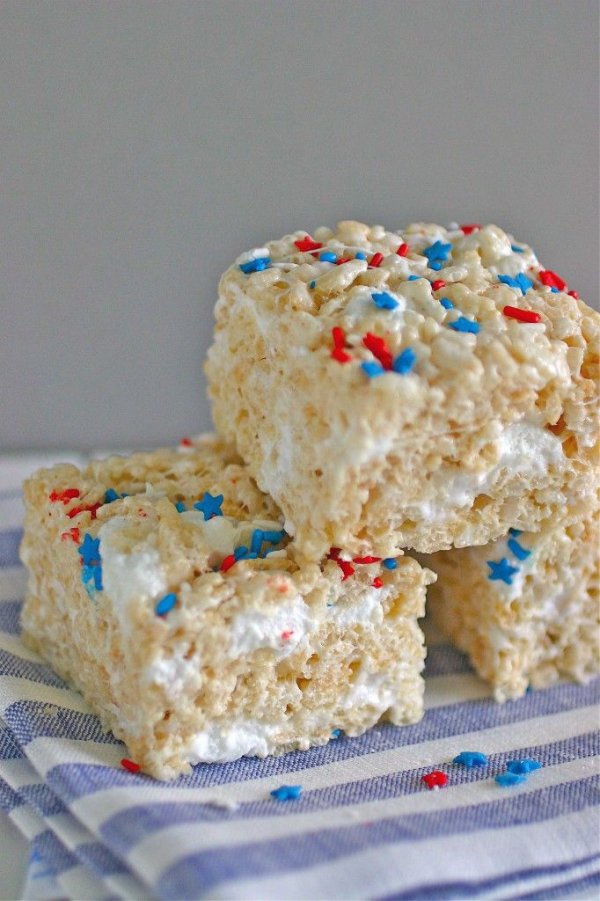 Patriotic Rice Krispie Treats