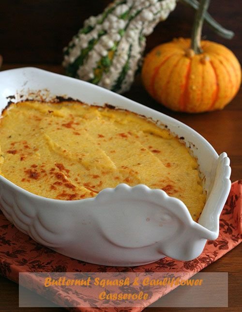 Butternut Squash and Cauliflower Casserole