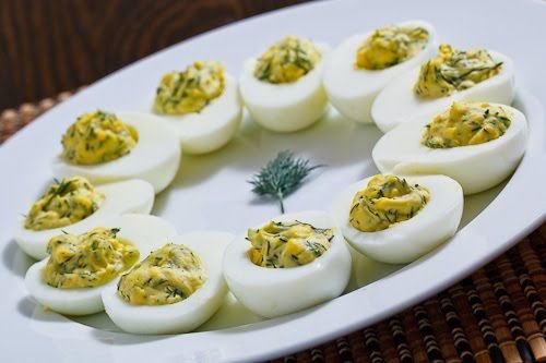 Dill and Lemon Deviled Eggs