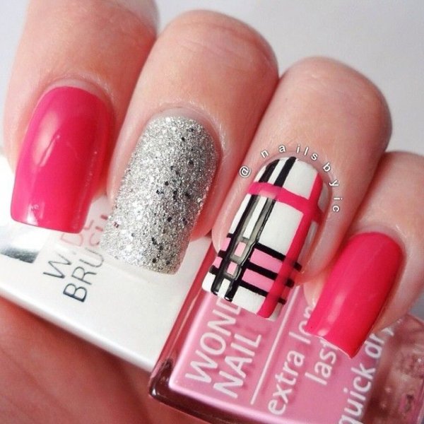 39 Awesome Plaid Nail Art Designs for Your Preppy Days ...