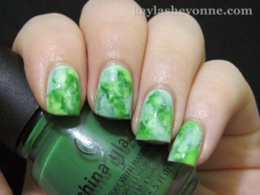 Green Water Marbling