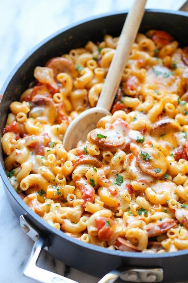 Andouille Sausage Skillet Pasta