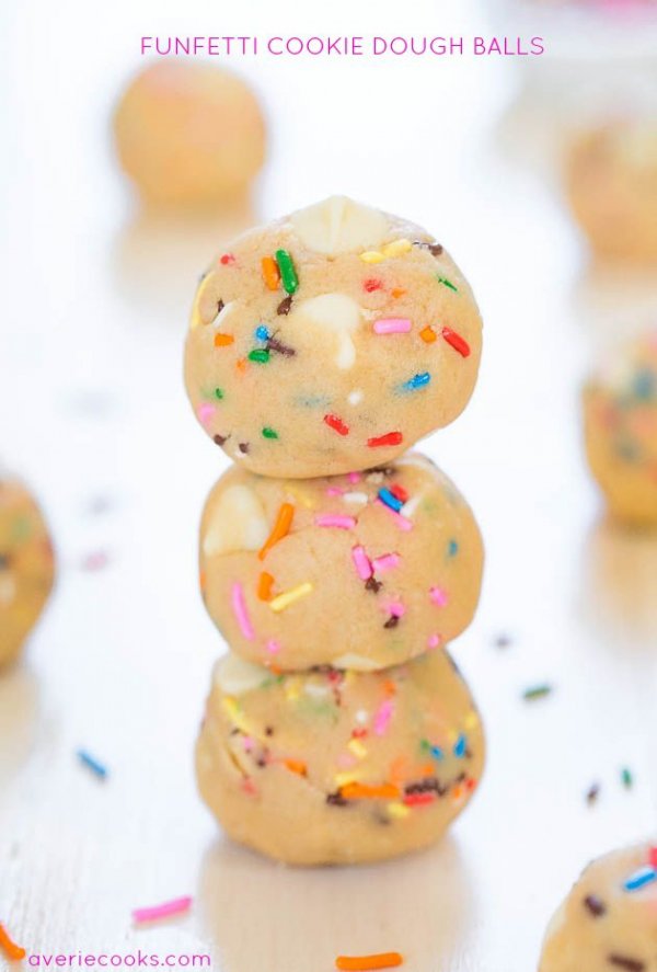 Funfetti Cookie Dough Balls