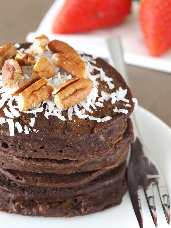 German Chocolate Pancakes