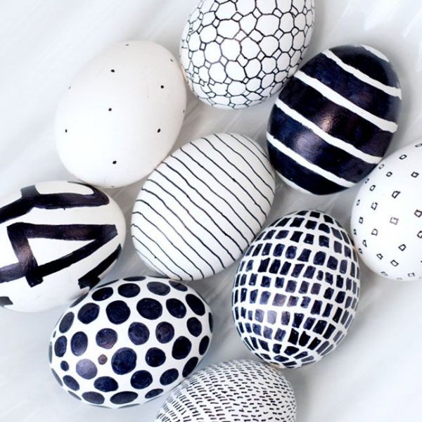 Black and White Eggs