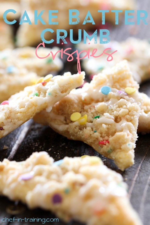 Cake Batter Crumb Crispies