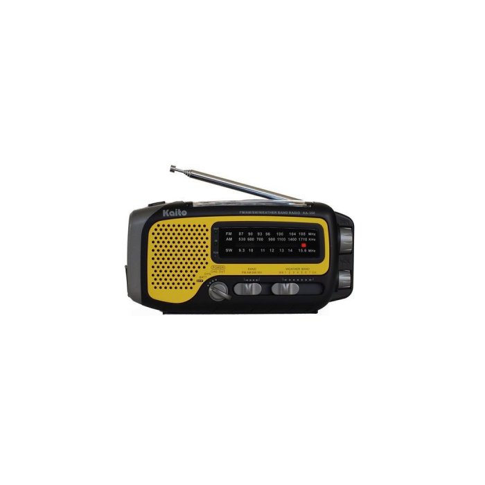 Kaito Voyager Trek Solar/Crank Weather Radio with 5-LED Flashlight