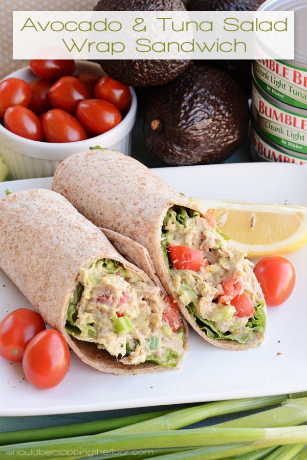 Avocado and Tuna Salad Wrap