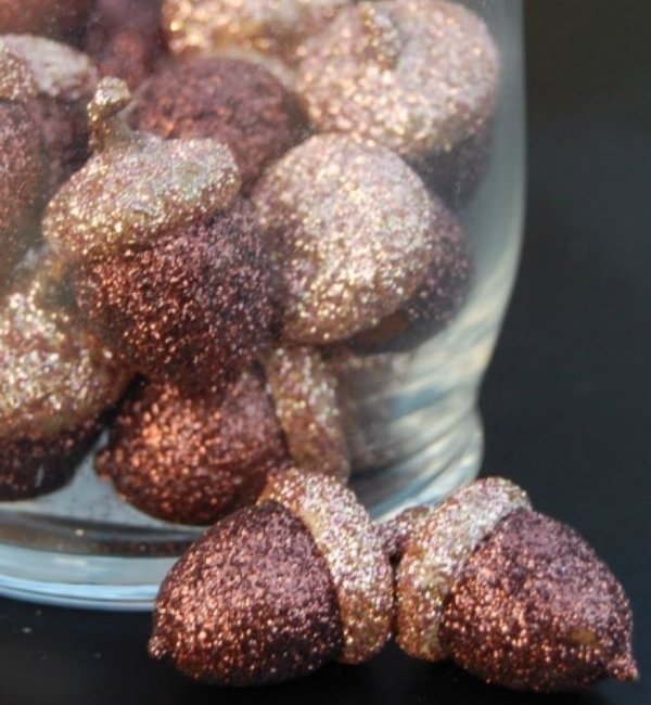 Glitter Acorns