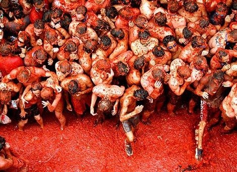 La Tomatina, Sutamarchan, Colombia