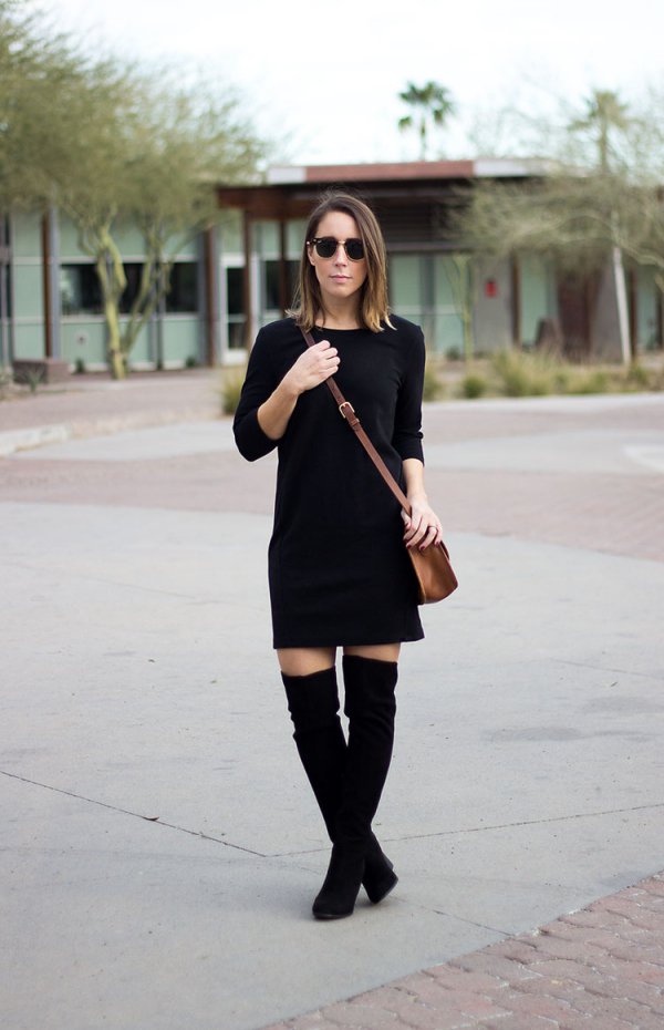 How to Wear a Black Dress Multiple Ways - Effortless Style Nashville