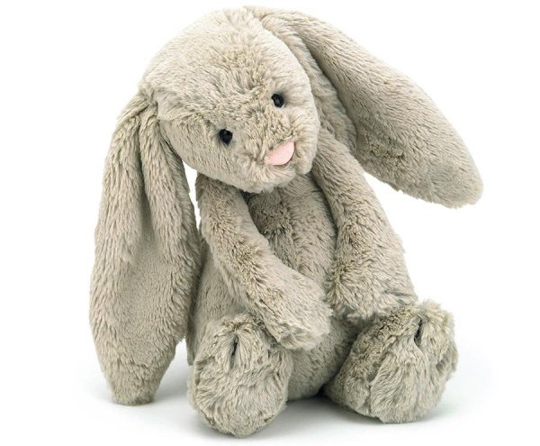 Bashful Beige Bunny, Medium, 12"