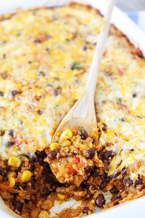 Black Bean and Quinoa Enchilada Bake