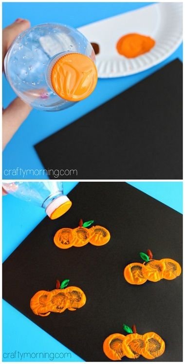 Water Bottle Cap Pumpkin