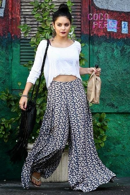 Cropped Shirt with Wide Leg Pants