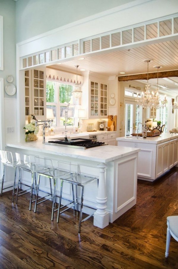 Rustic White and Elegant Kitchen